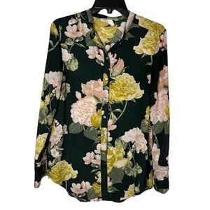 NWOT H&M Conscious Women’s Button Down Floral Blouse